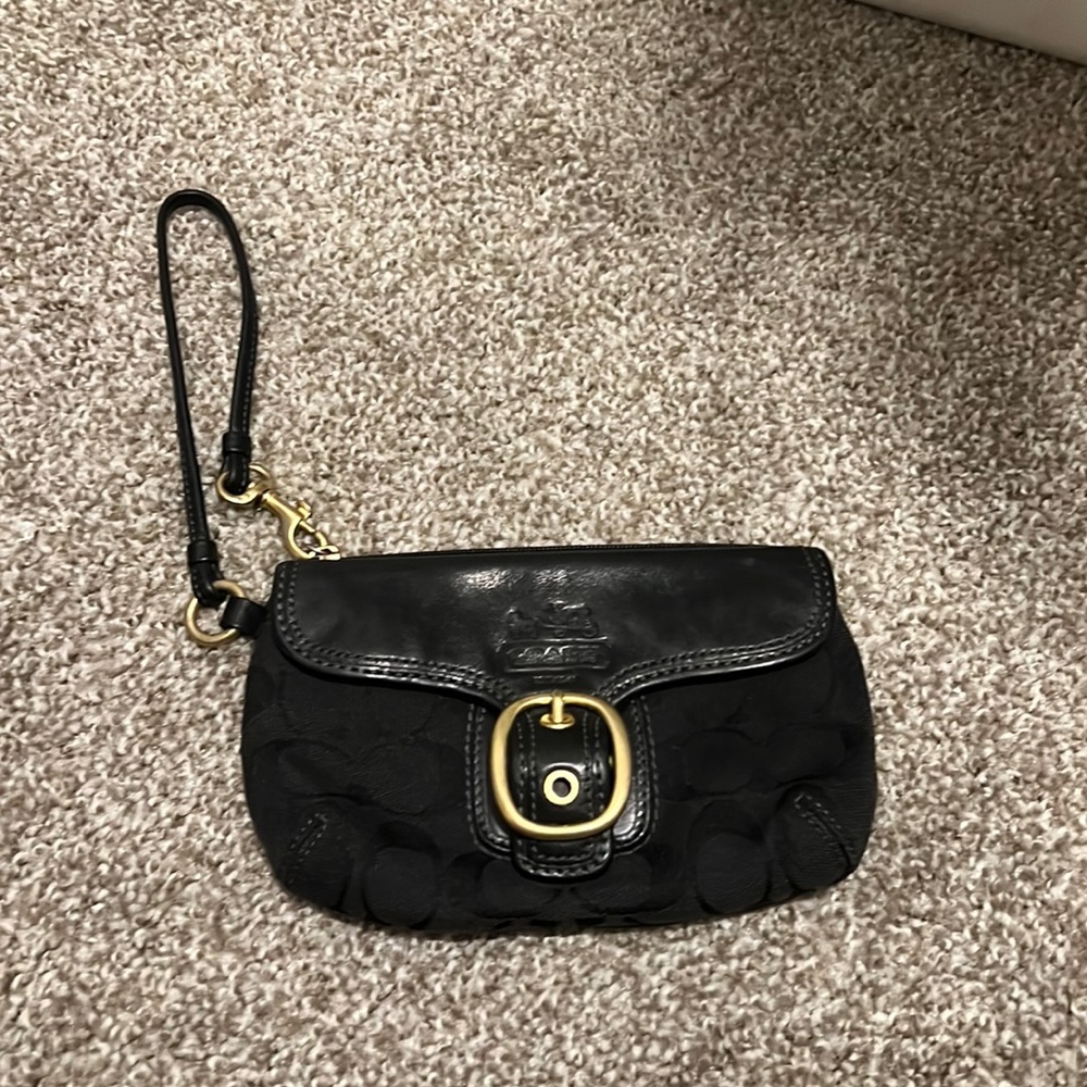 Authentic Coach wristlet bag